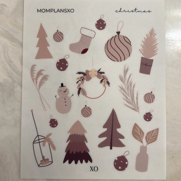 Christmas transparent stickers 3 sheet bundle - Picture 5 of 5